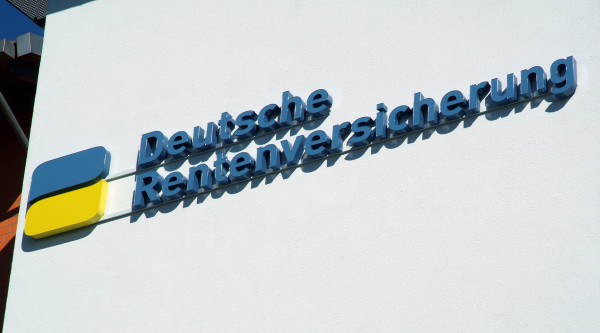 Logo und Schriftzug der Deutschen Rentenversicherung