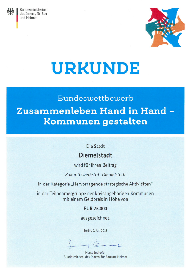 Bundeswettbewerb "Zusammen leben Hand in Hand - Kommunen gestalten" 