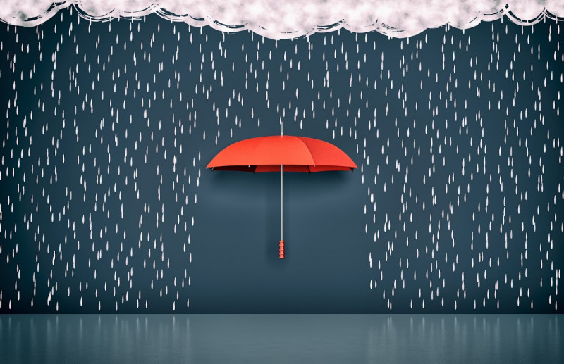 Symbolbild: Ein Regenschirm schützt vor Regen