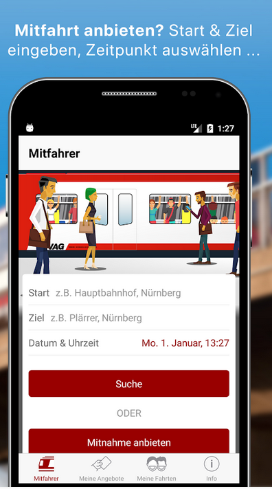 MItfahr-App VAG Nürnberg