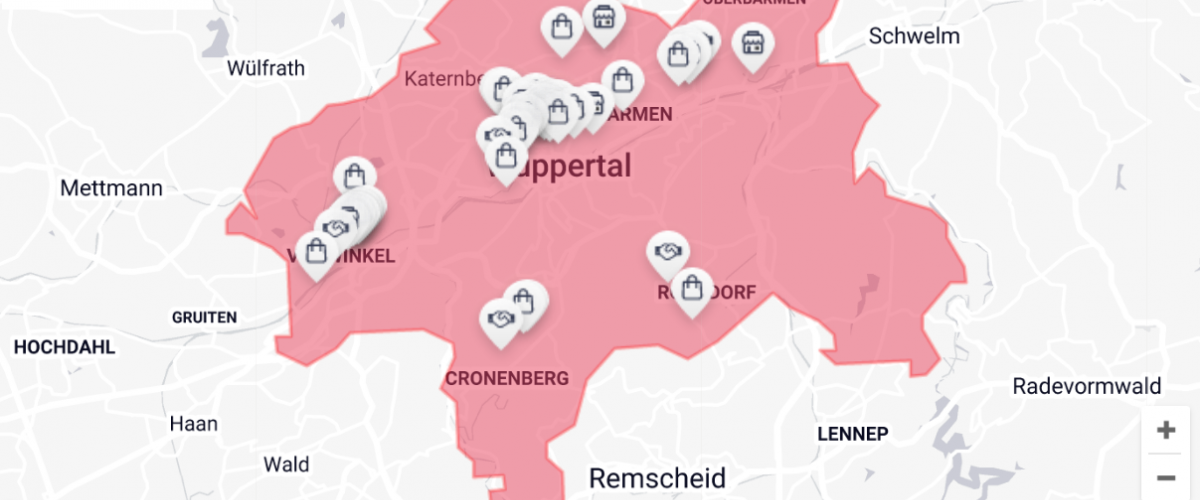 Liefergebiet Online City Wuppertal